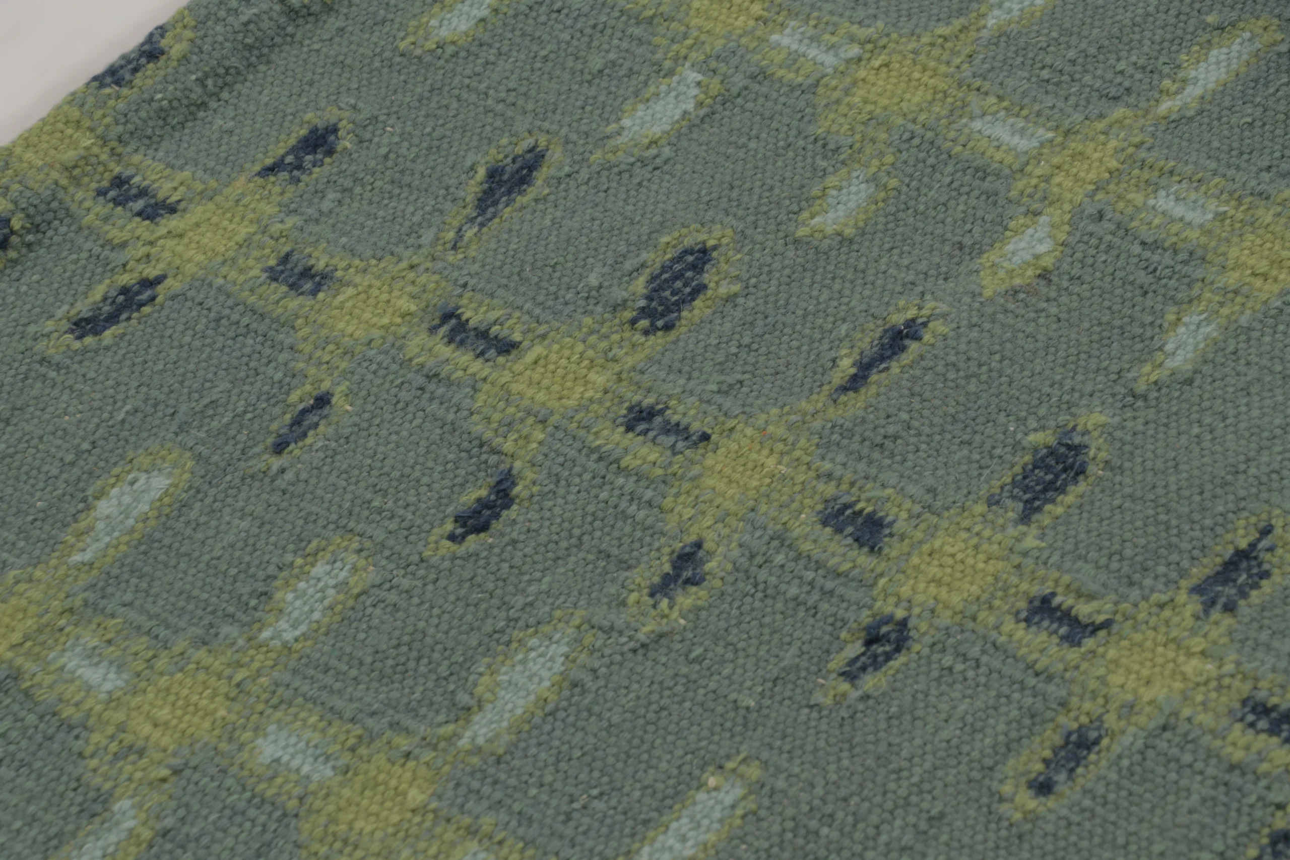 Scandinavian Geometric Flatweave Rug