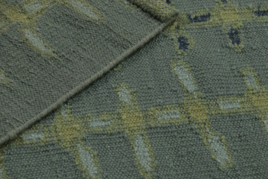 Scandinavian Geometric Flatweave Rug