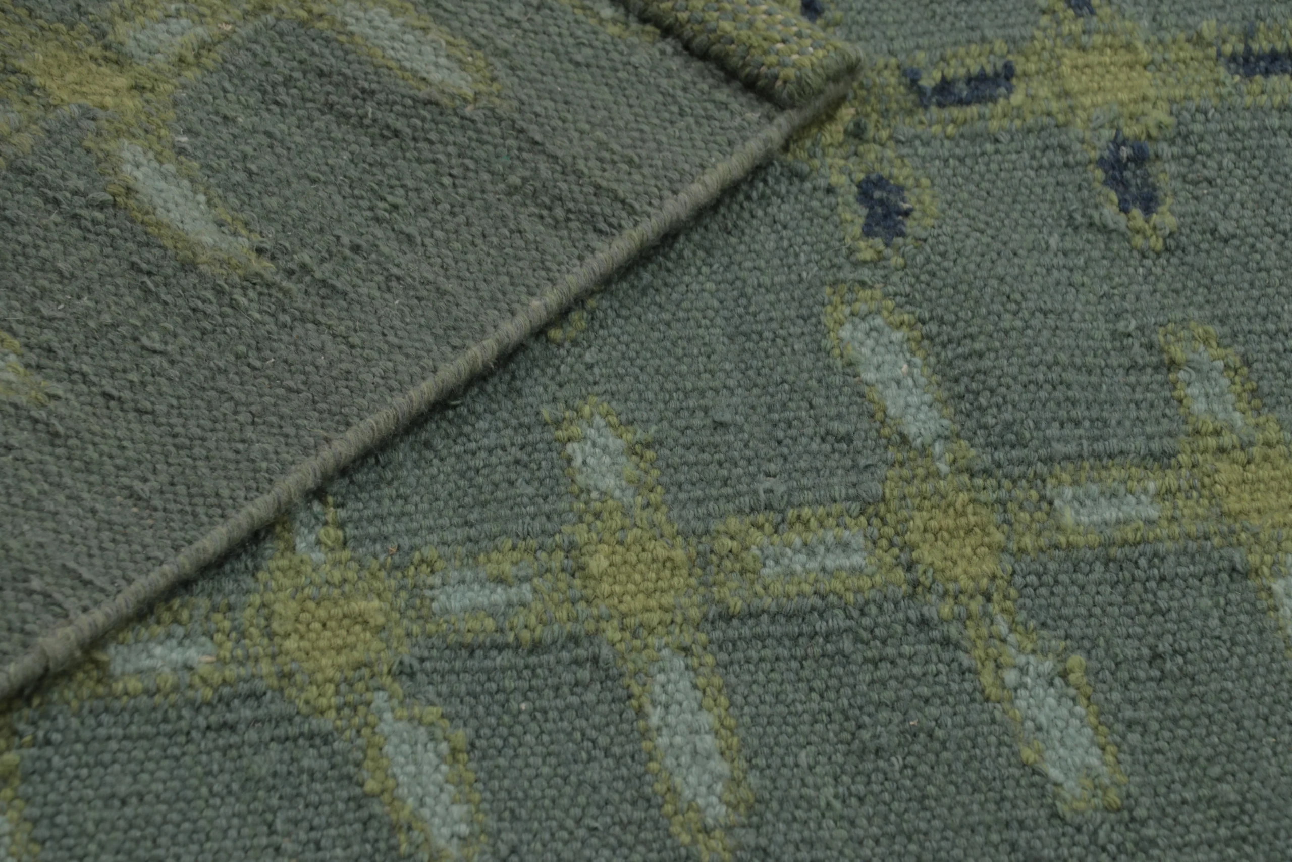 Scandinavian Geometric Flatweave Rug