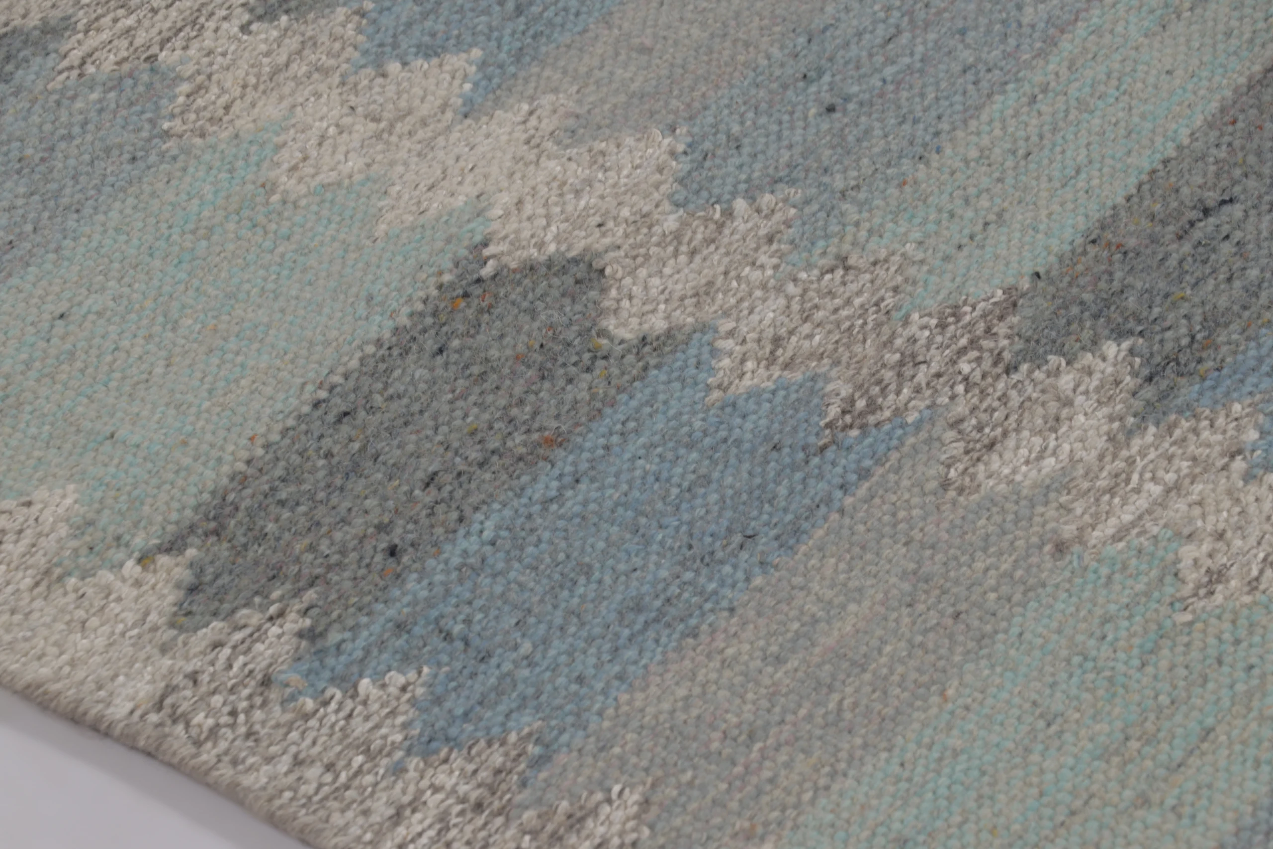 Scandinavian Geometric Flatweave Rug