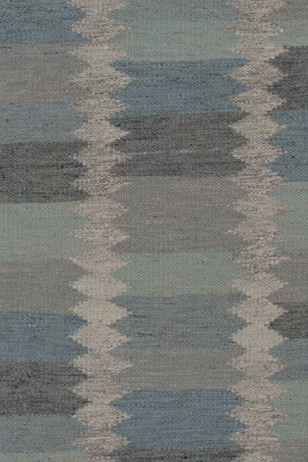 Scandinavian Geometric Flatweave Rug