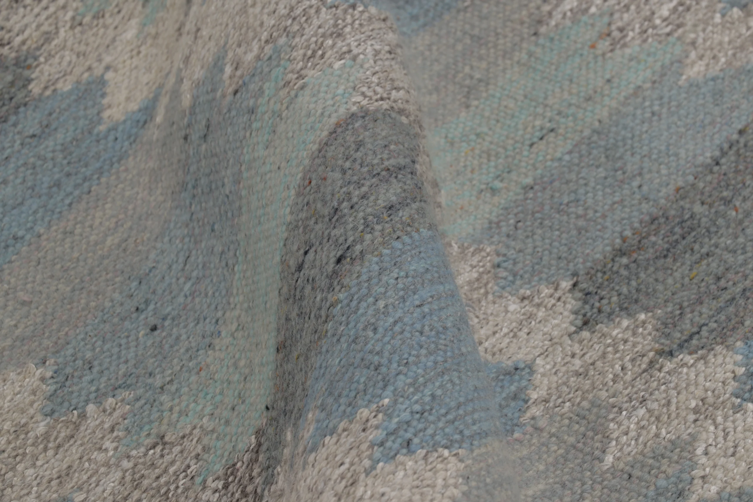 Scandinavian Geometric Flatweave Rug