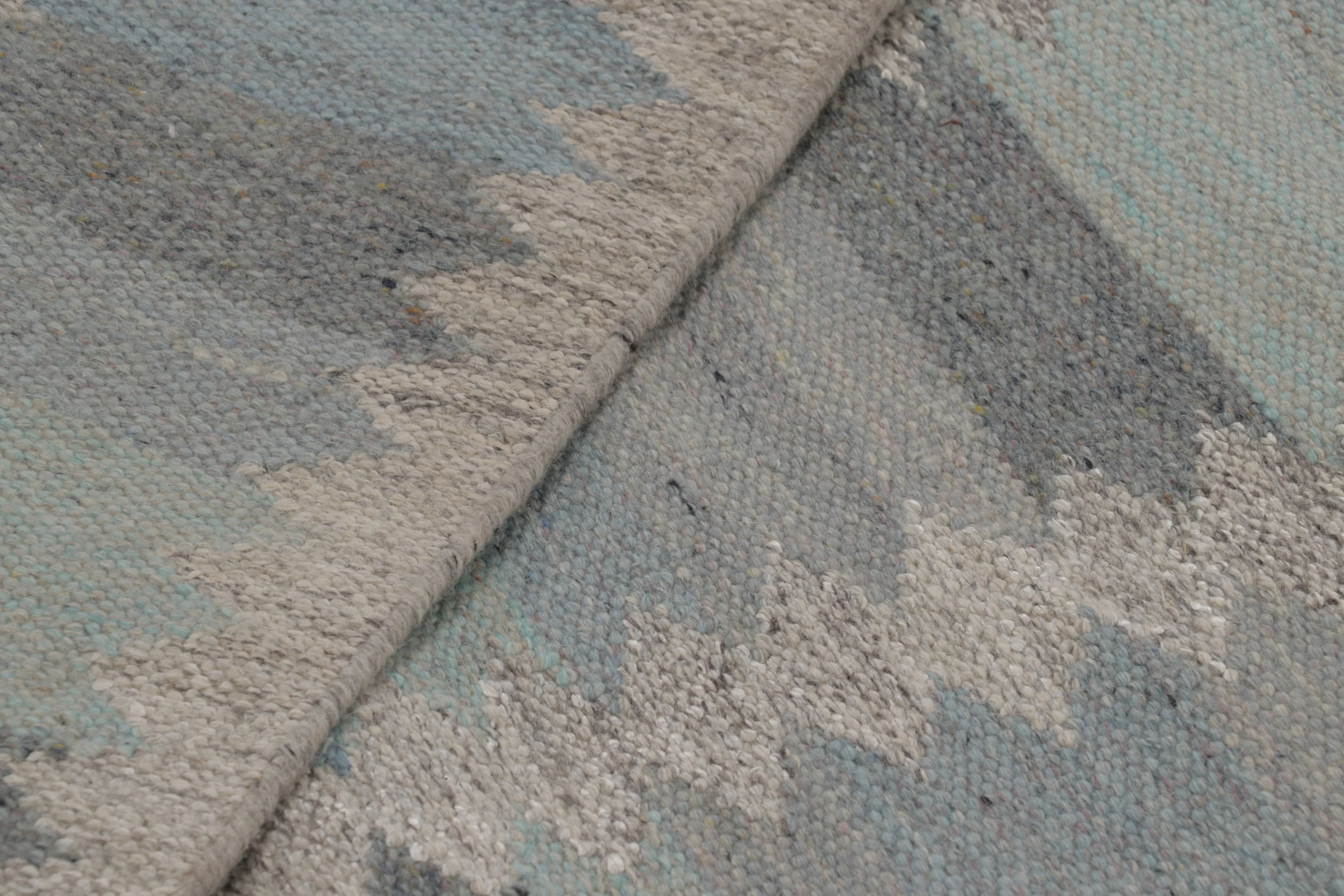 Scandinavian Geometric Flatweave Rug