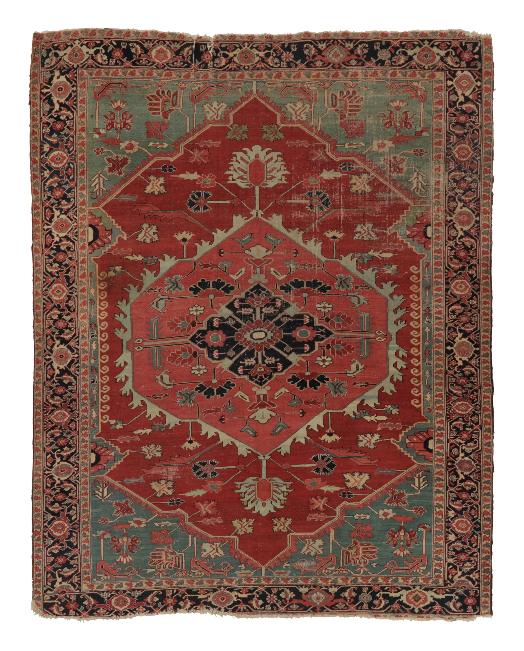 Antique Persian Serapi Rug