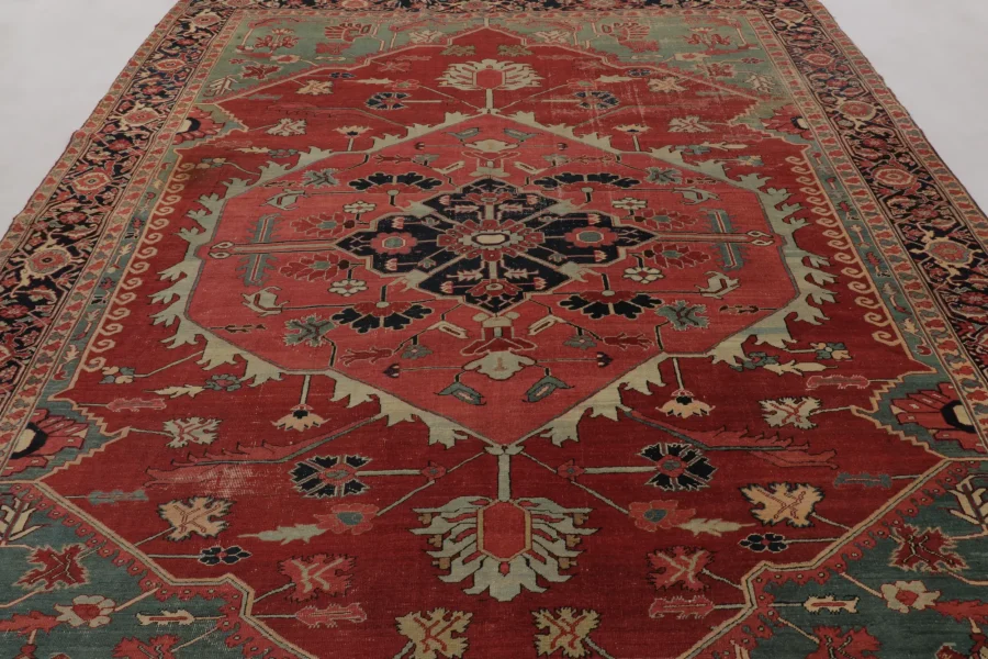 Antique Persian Serapi Rug