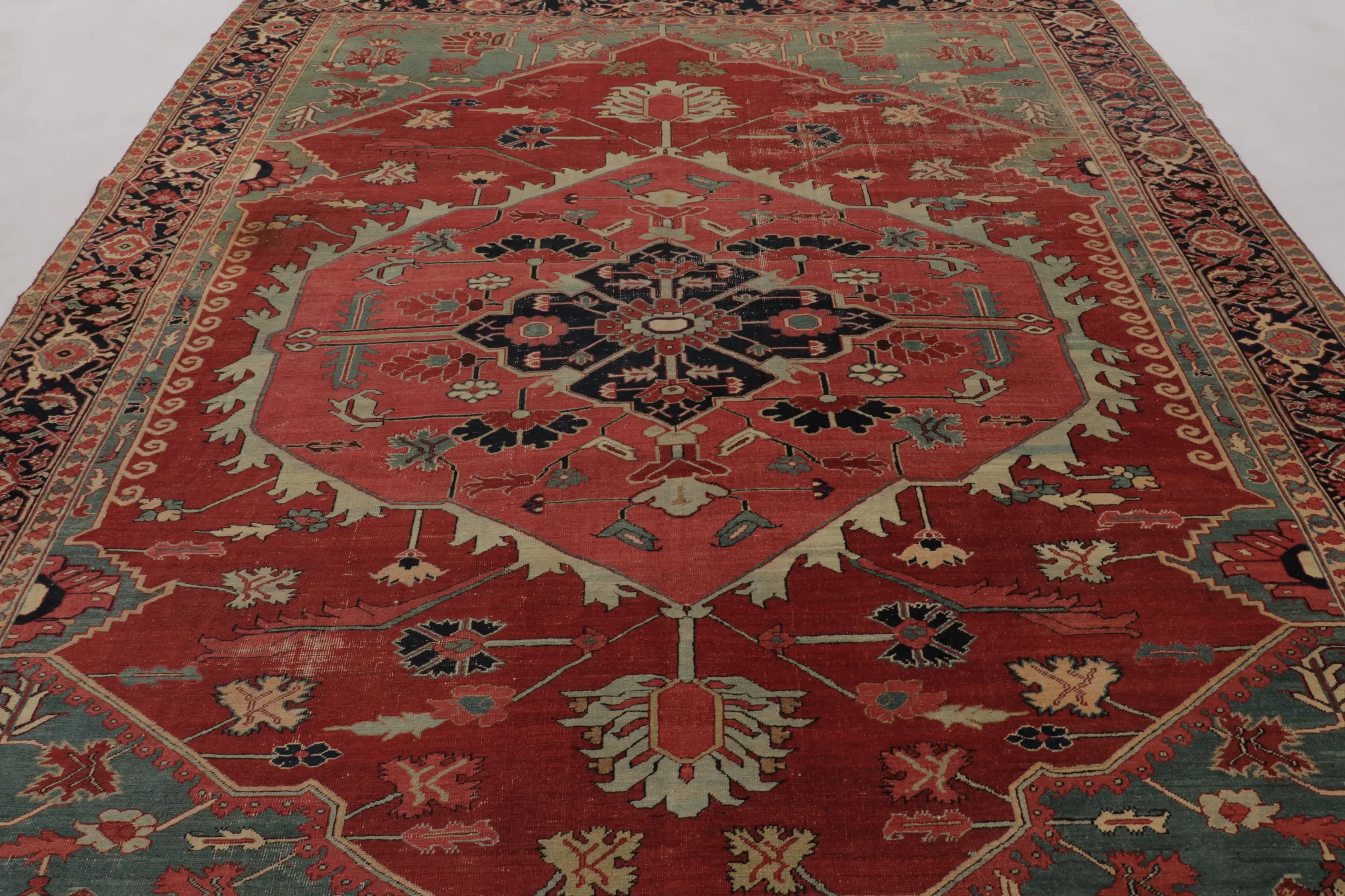 Antique Persian Serapi Rug