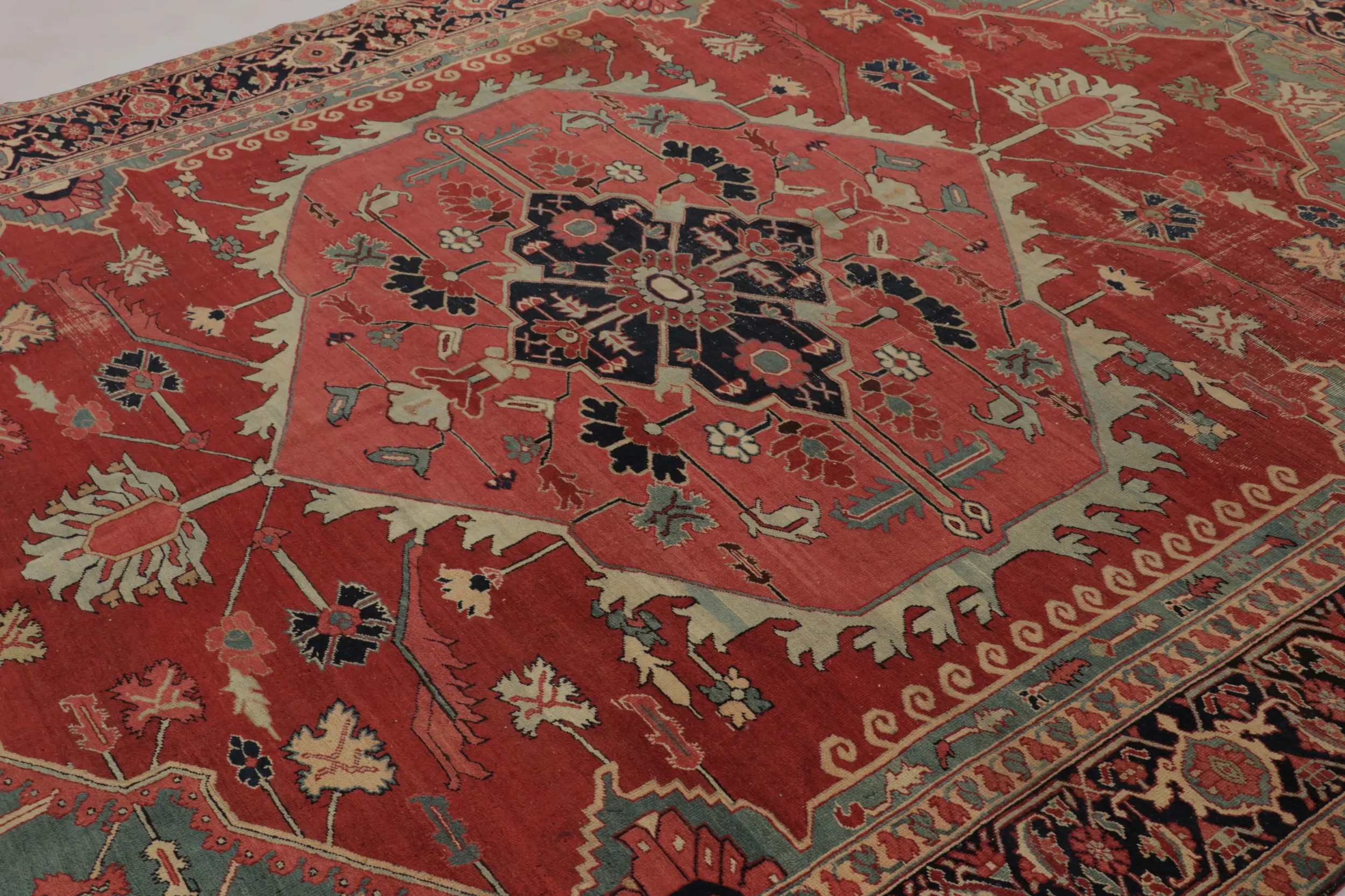 Antique Persian Serapi Rug