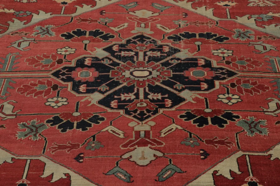 Antique Persian Serapi Rug