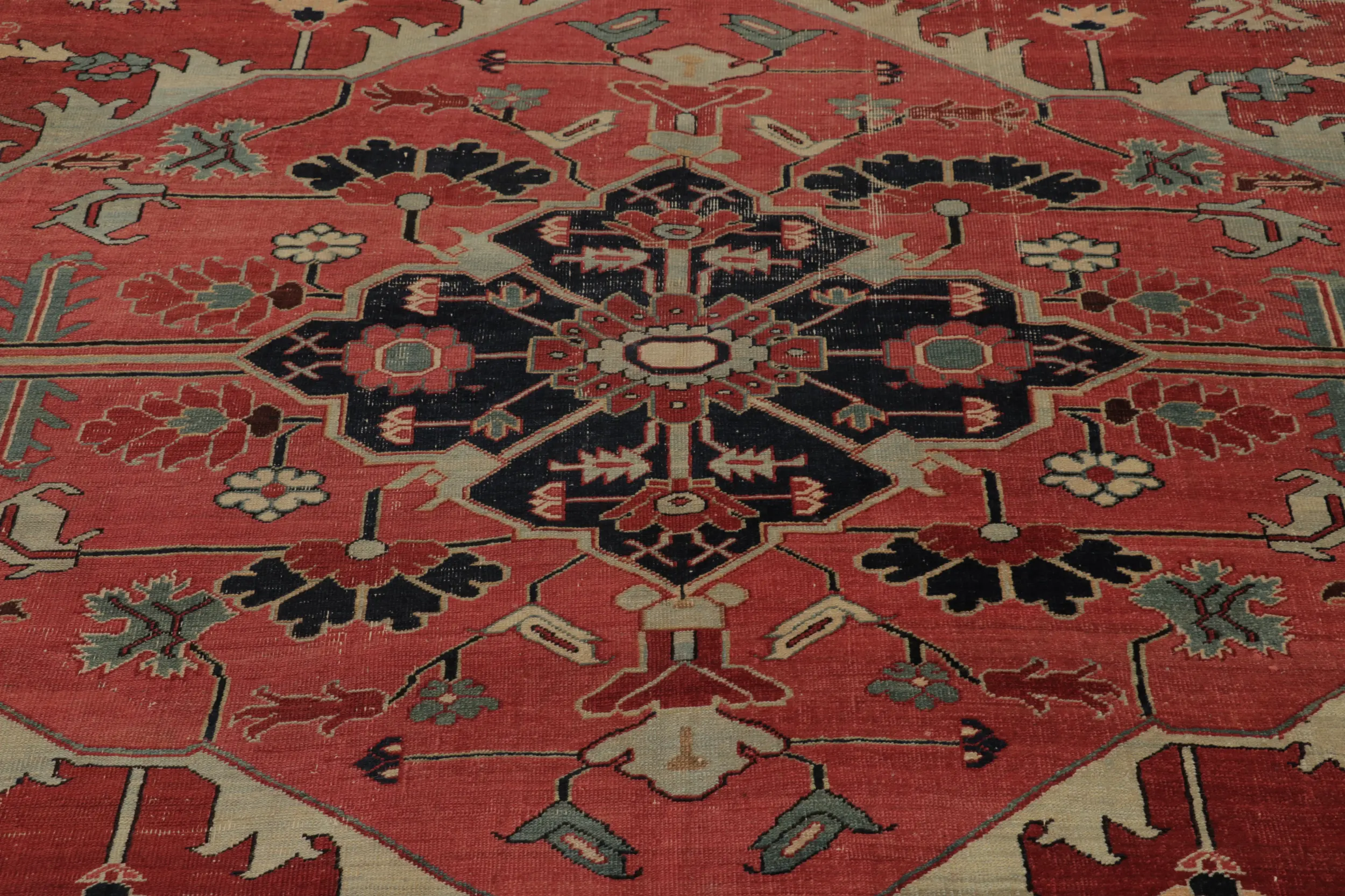 Antique Persian Serapi Rug