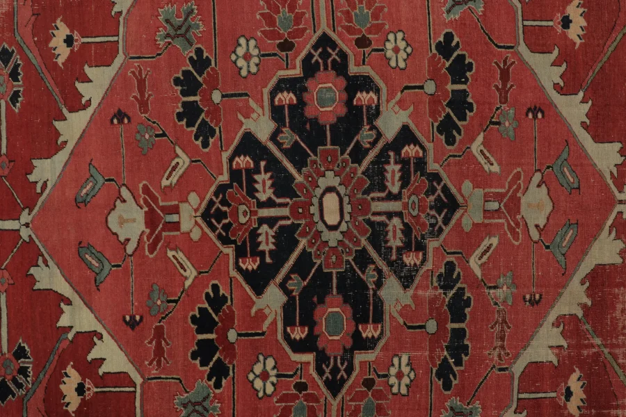 Antique Persian Serapi Rug