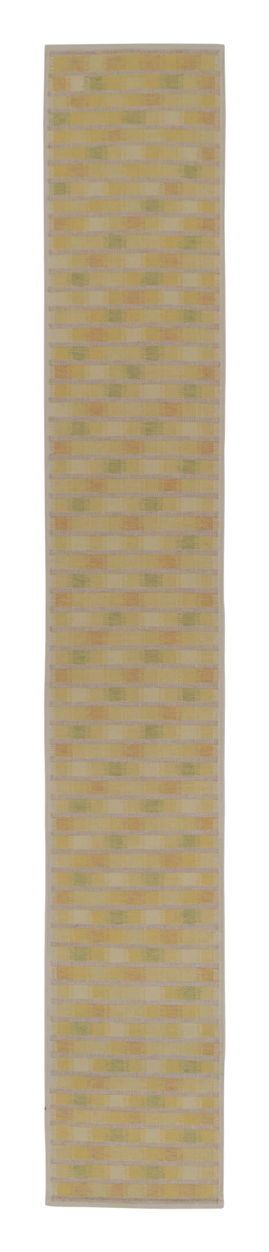 Scandinavian Geometric Flatweave Runner Rug