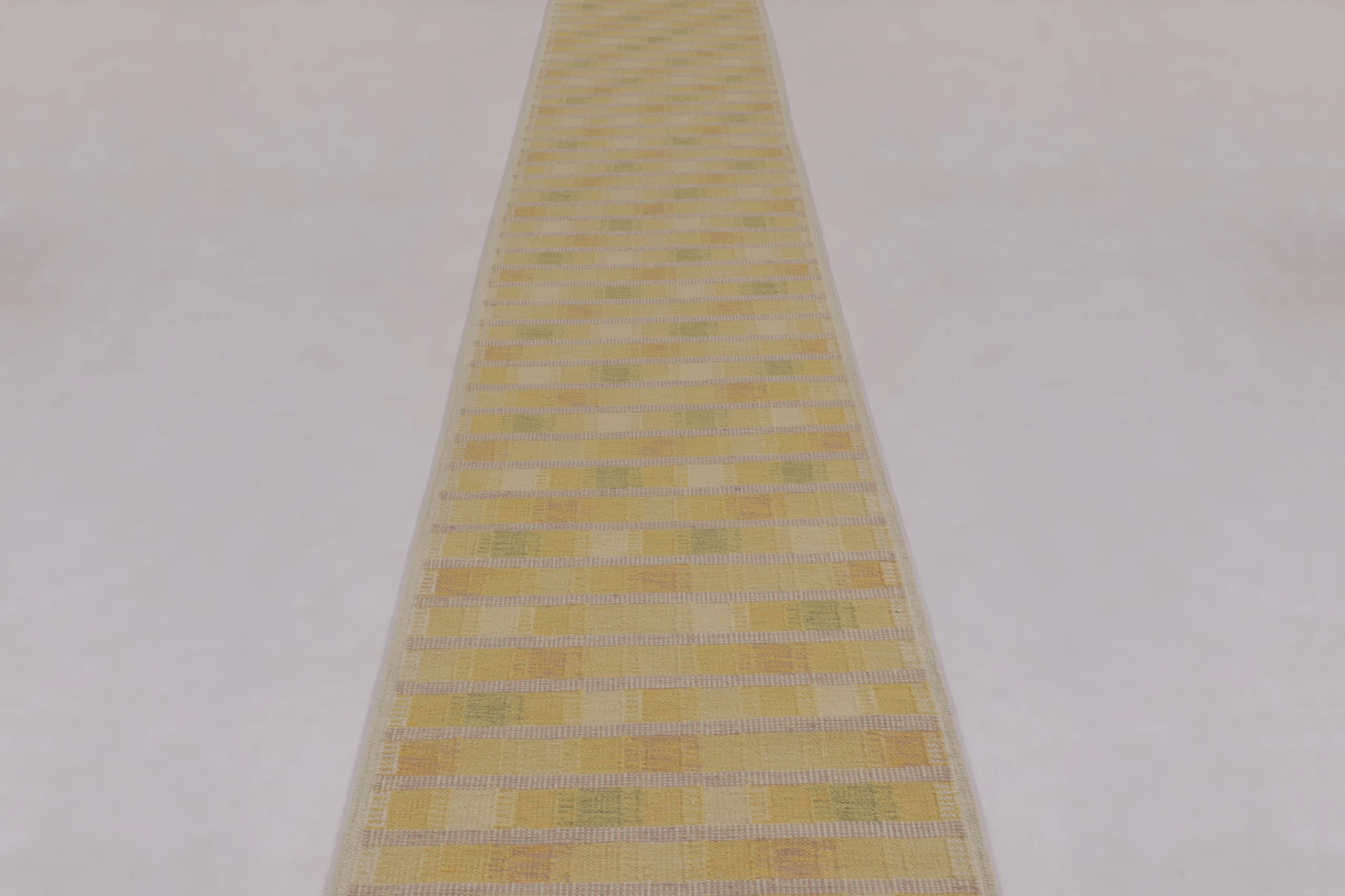 Scandinavian Geometric Flatweave Runner Rug