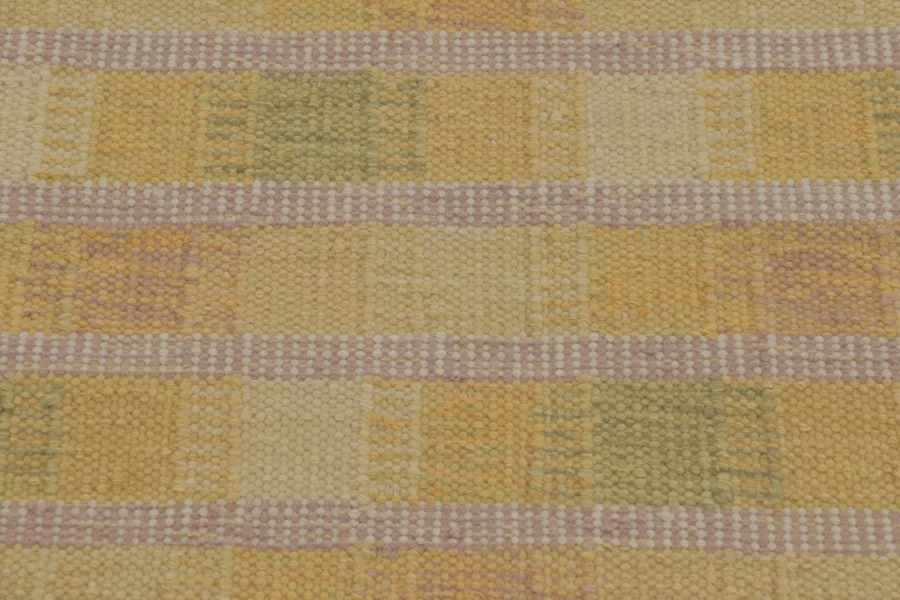 Scandinavian Geometric Flatweave Runner Rug
