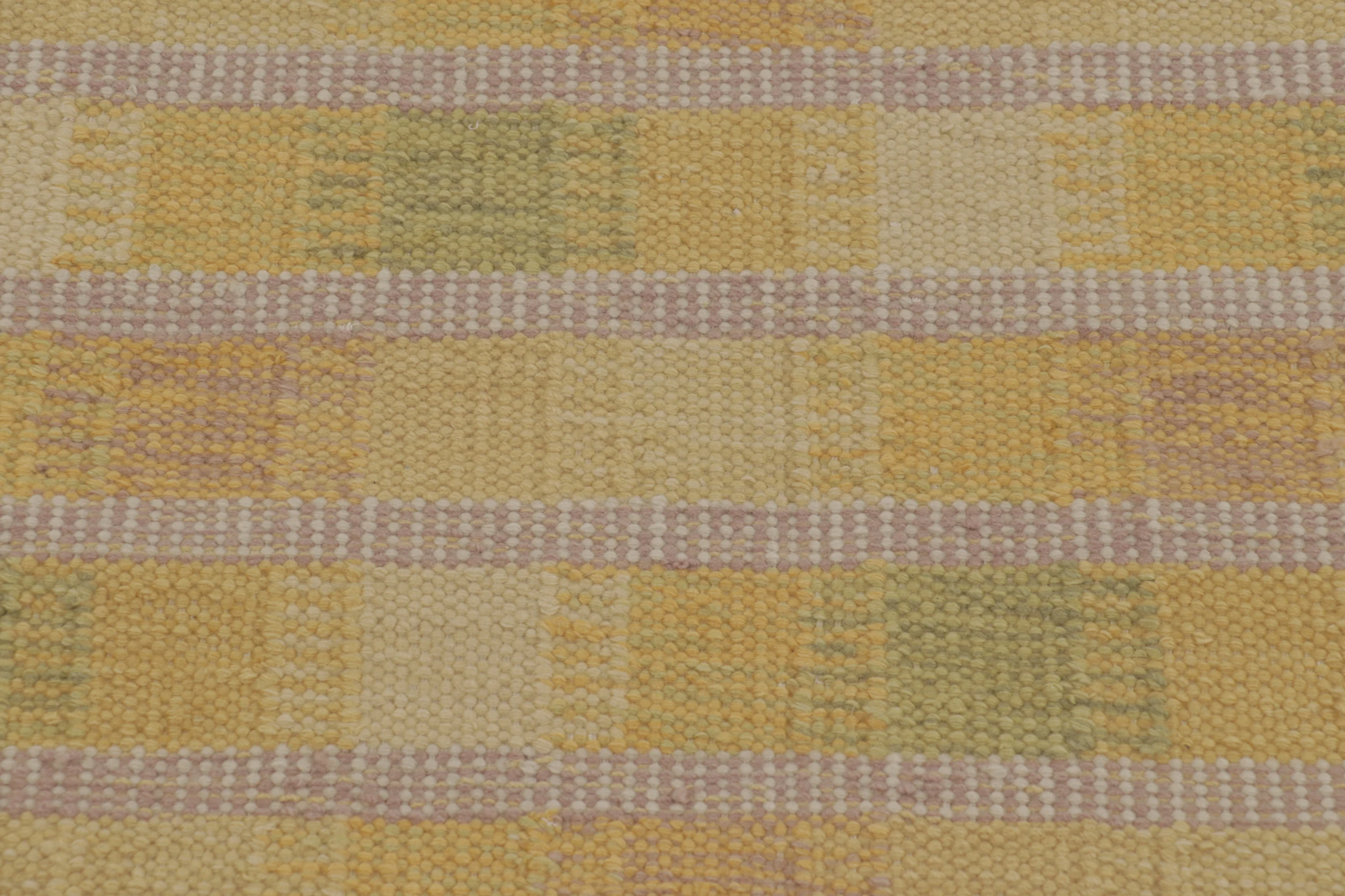 Scandinavian Geometric Flatweave Runner Rug