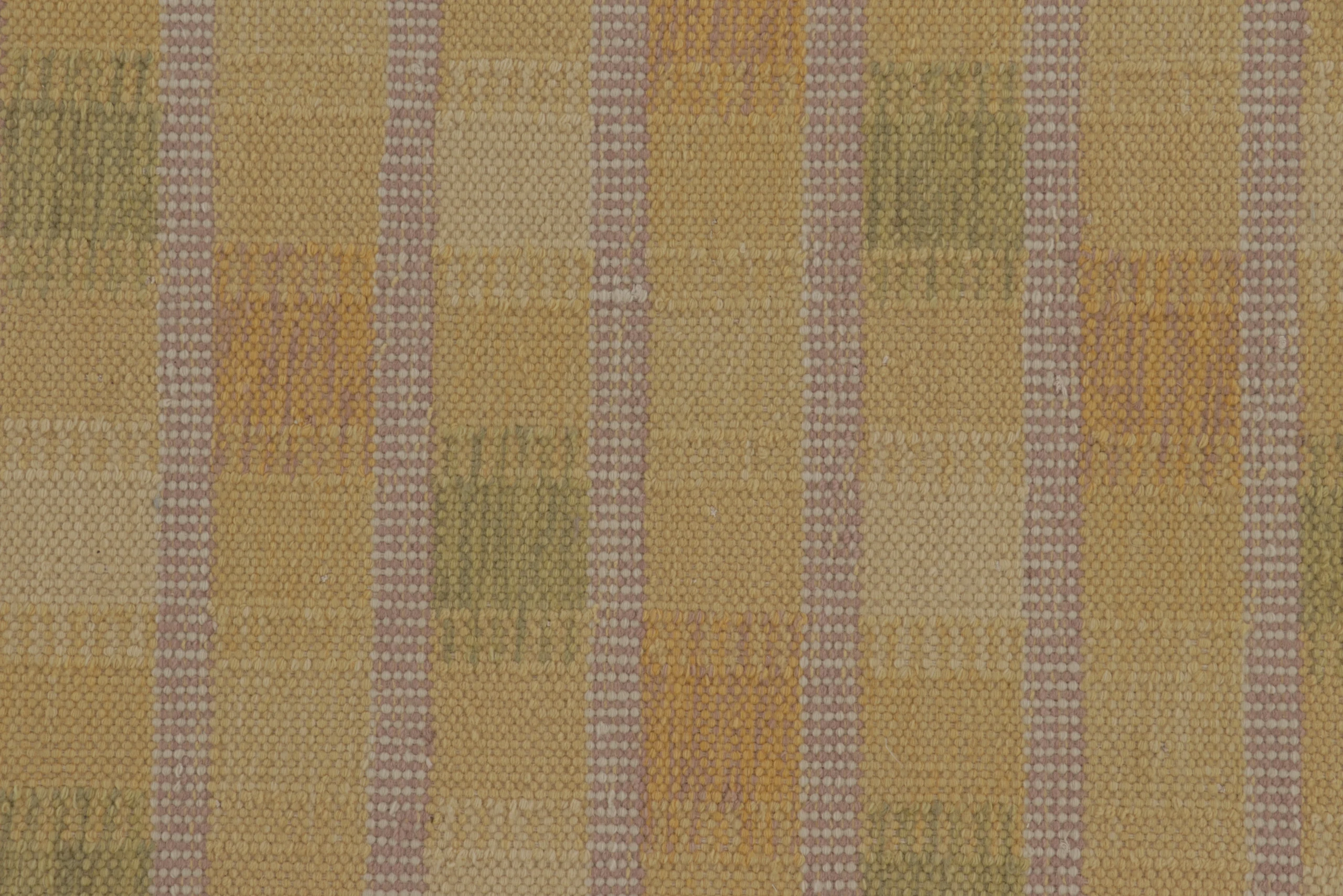 Scandinavian Geometric Flatweave Runner Rug