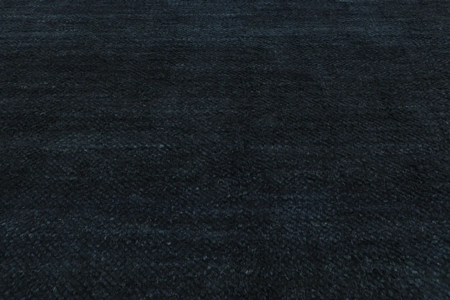 Hover image of Rug & Kilim’s Textural Custom Rug Design, Midnight Blue Tone-on-tone Shaggy Pile