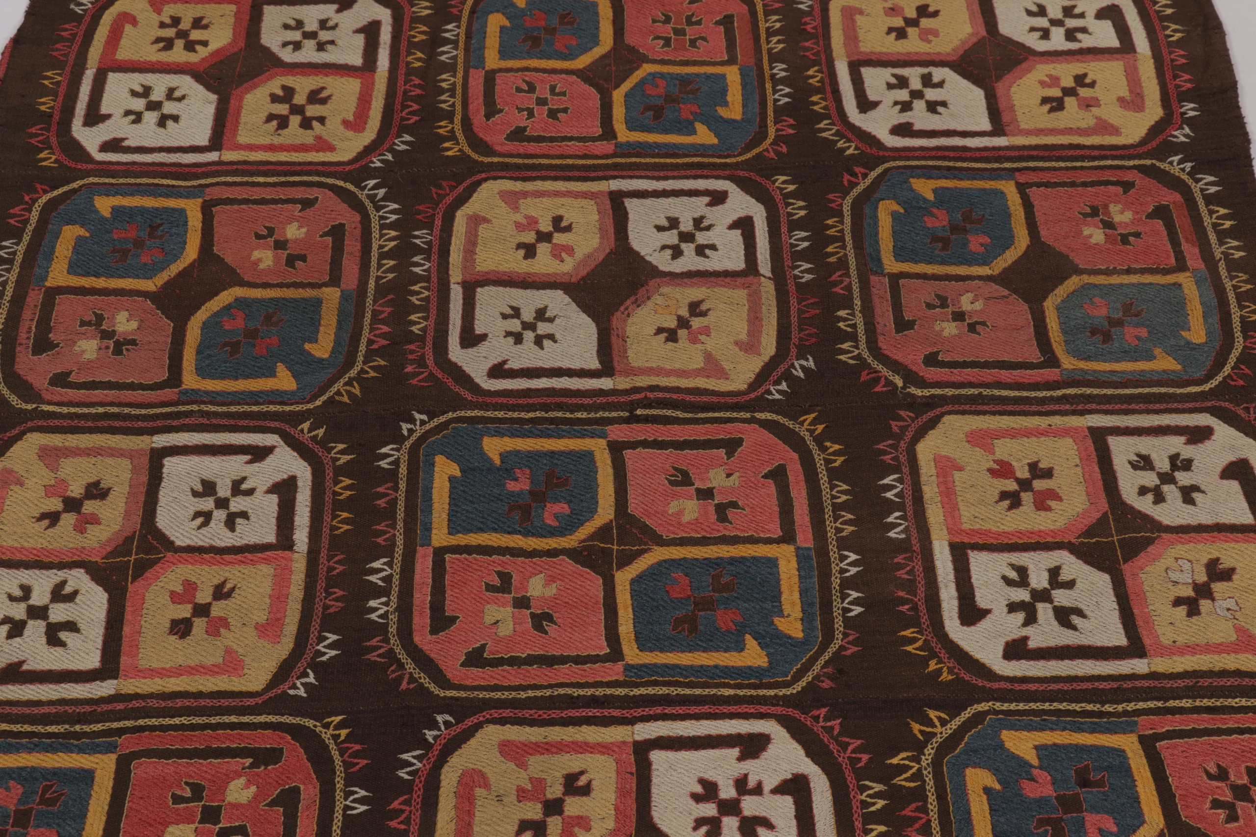Antique Uzbek Embroidered Rug