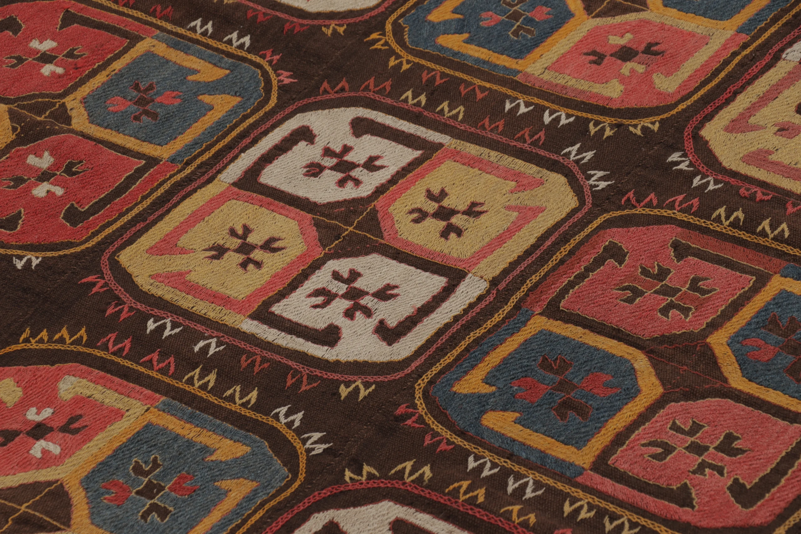 Antique Uzbek Embroidered Rug