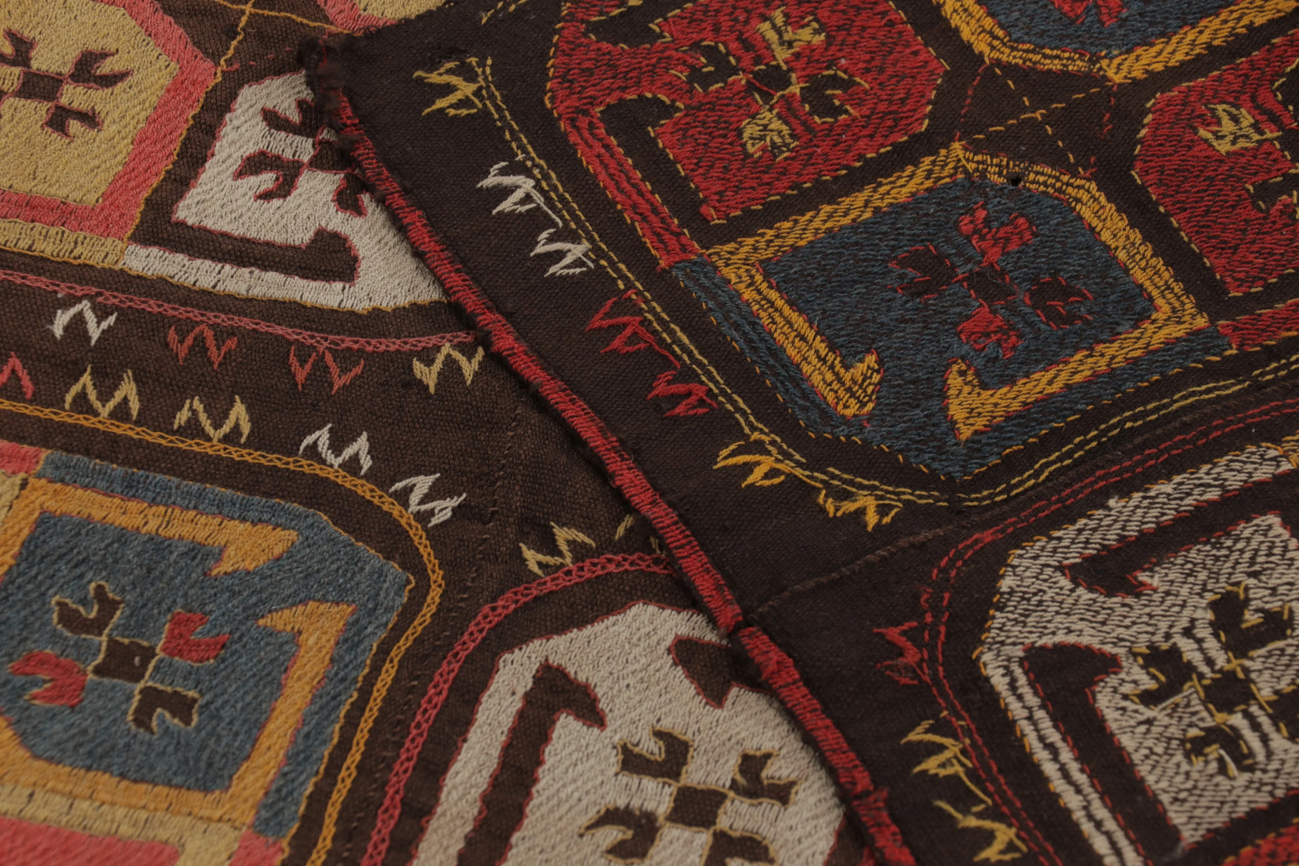 Antique Uzbek Embroidered Rug