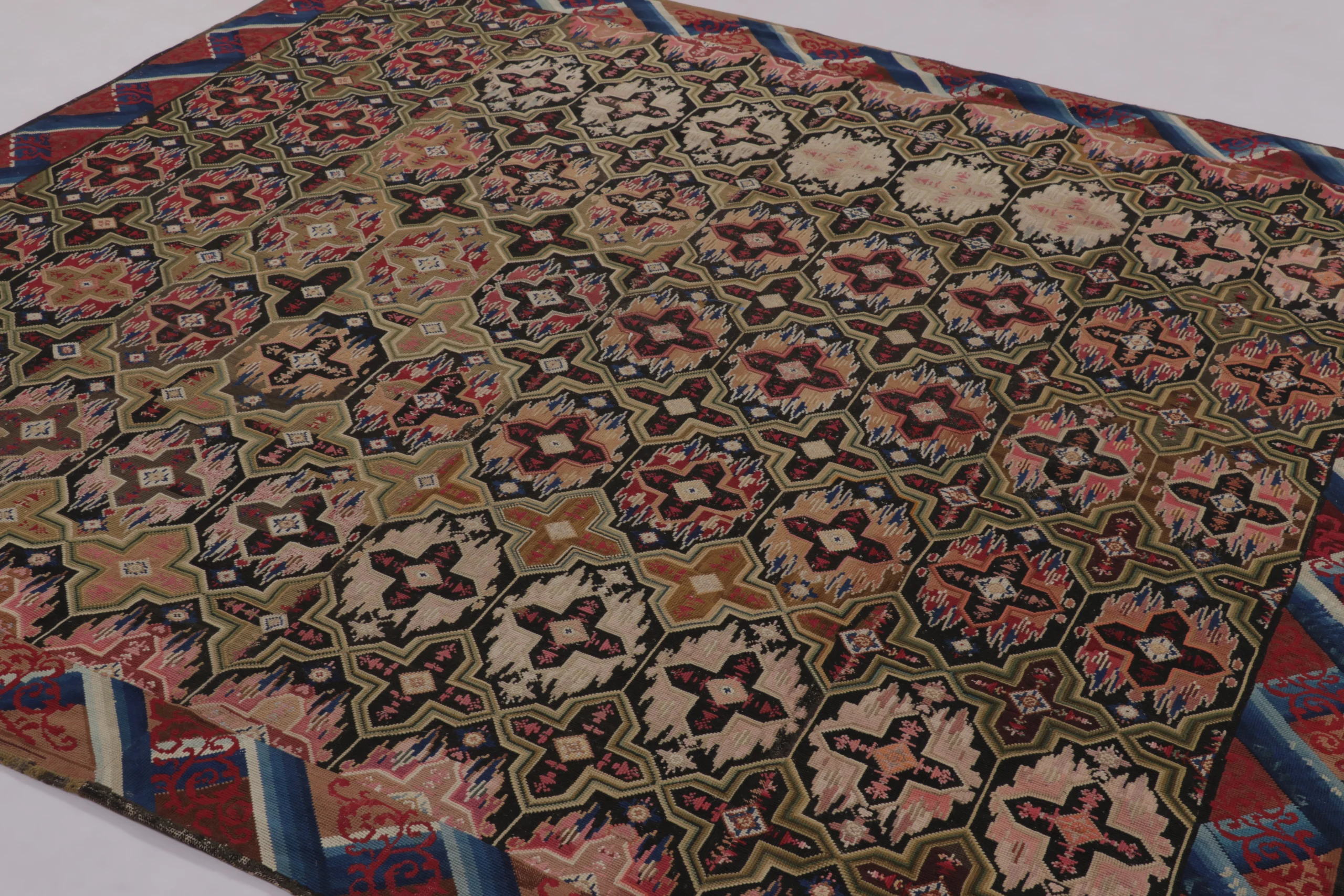 Antique English Needlepoint Rug