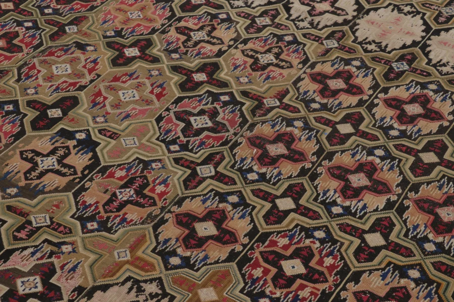 Antique English Needlepoint Rug