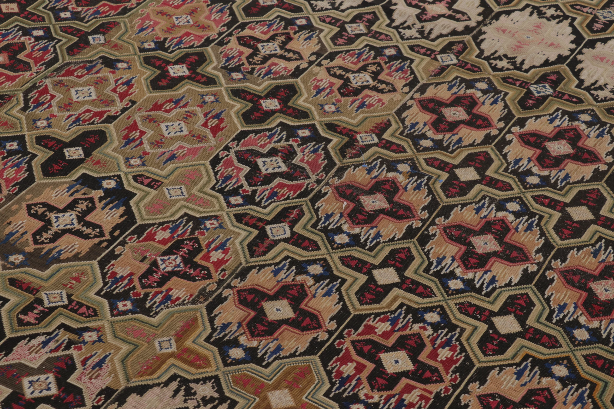 Antique English Needlepoint Rug