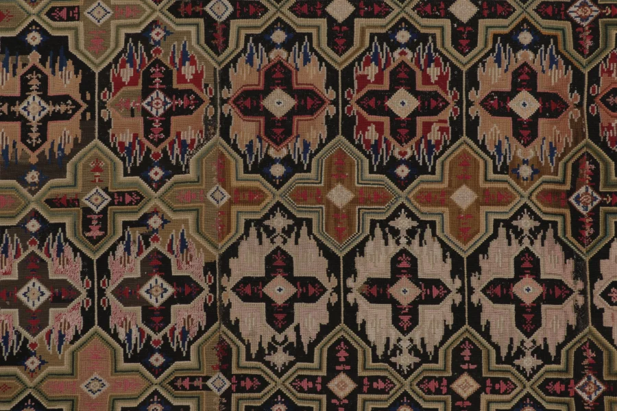 Antique English Needlepoint Rug