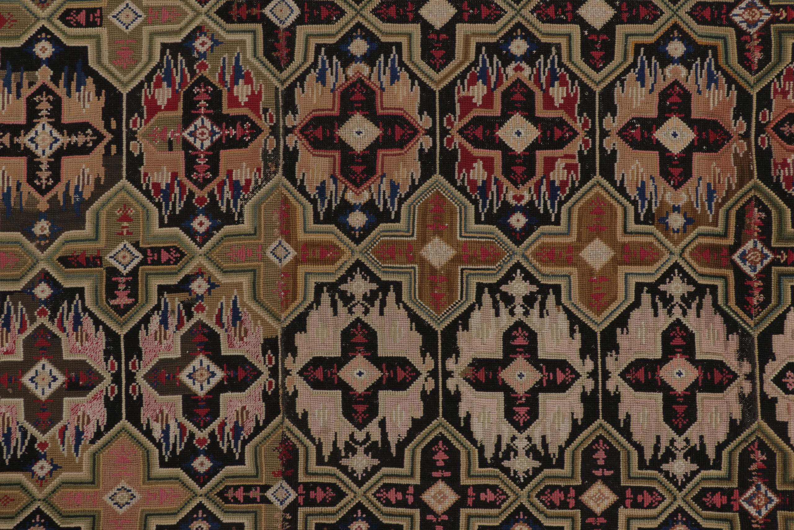 Antique English Needlepoint Rug