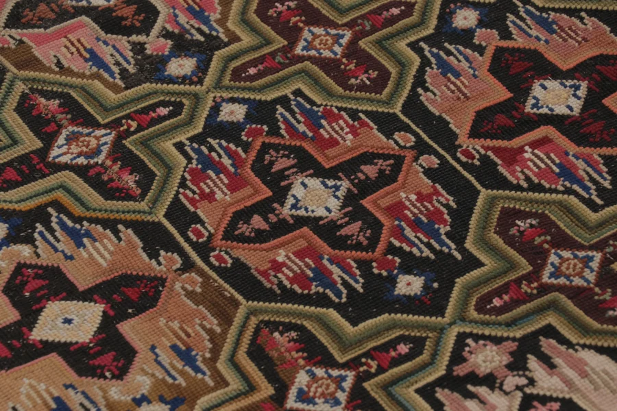 Antique English Needlepoint Rug