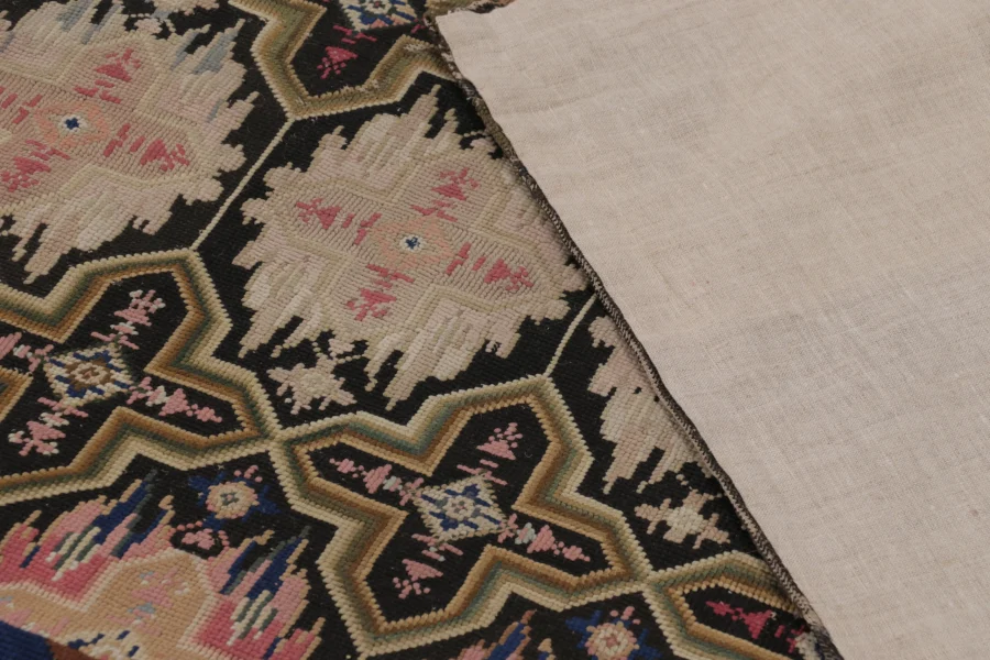 Antique English Needlepoint Rug