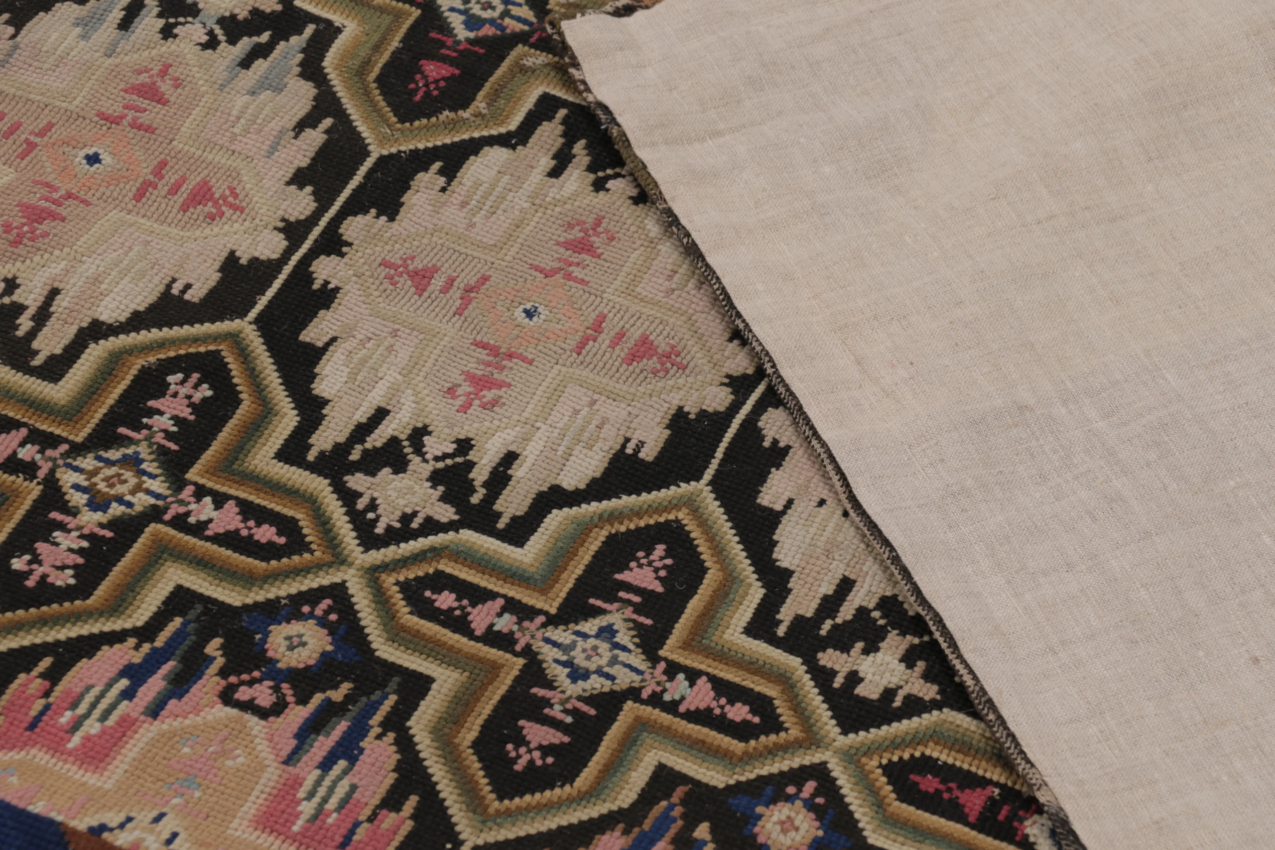 Antique English Needlepoint Rug
