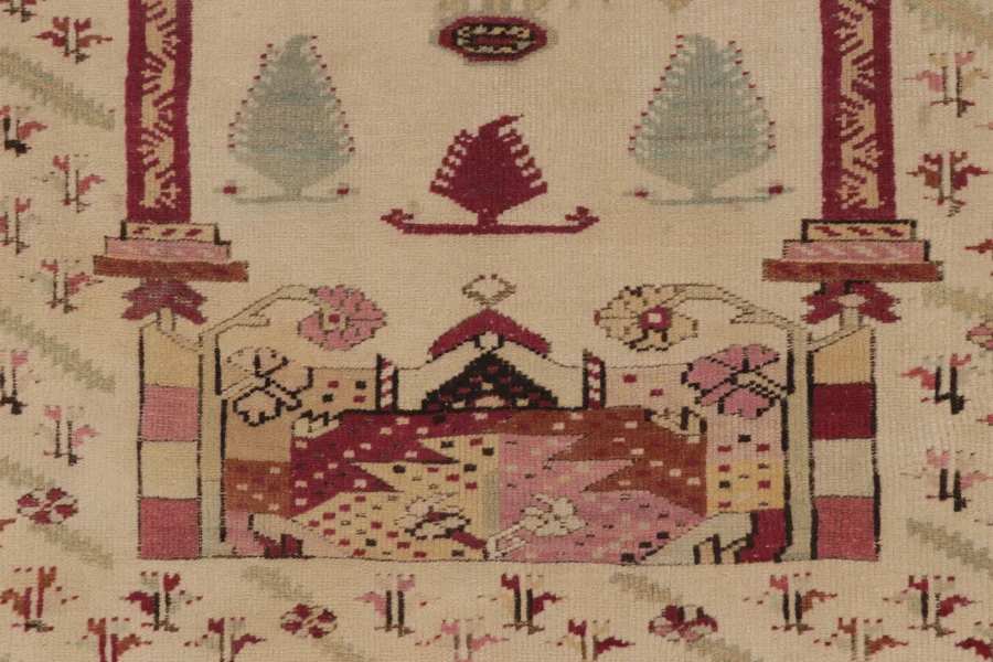 Antique Turkish Ghiordes Rug