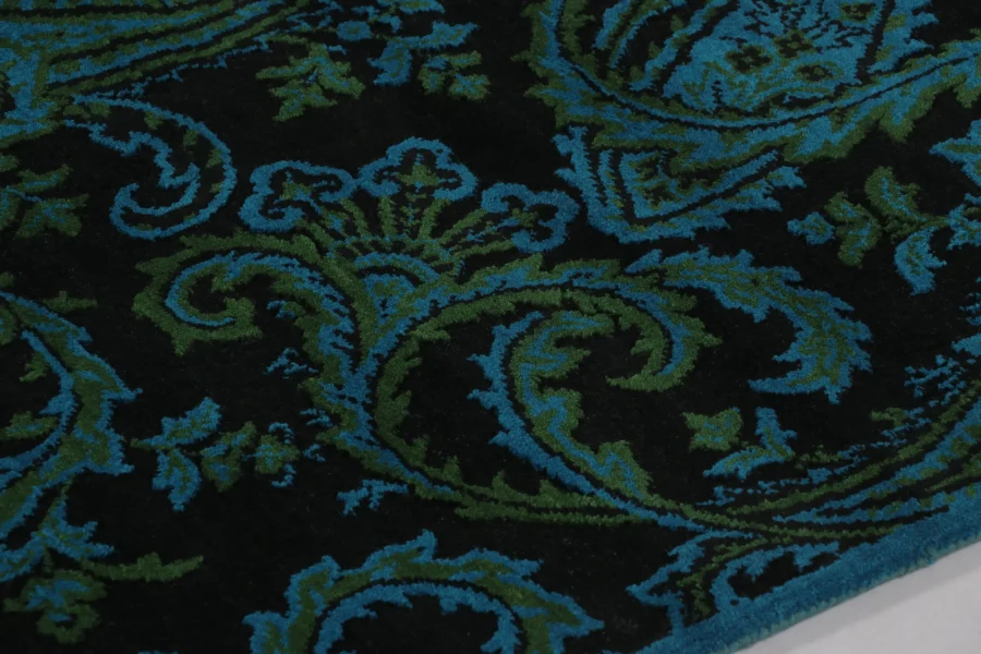 Modern Paisley Floral Rug