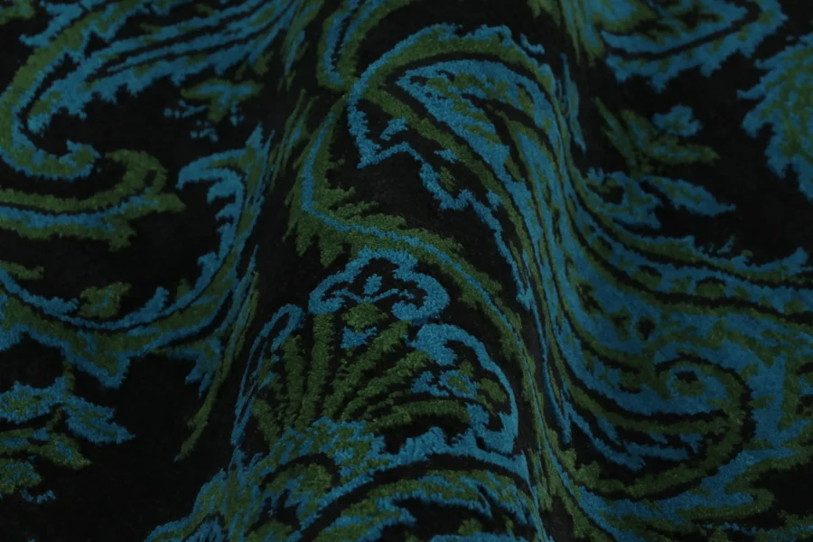 Modern Paisley Floral Rug