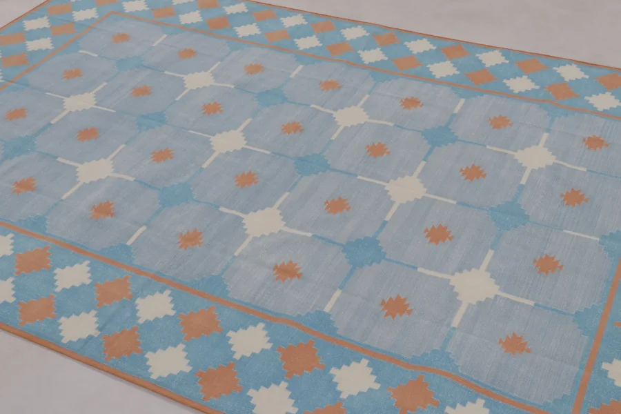 Contemporary Dhurrie Flatweave Rug