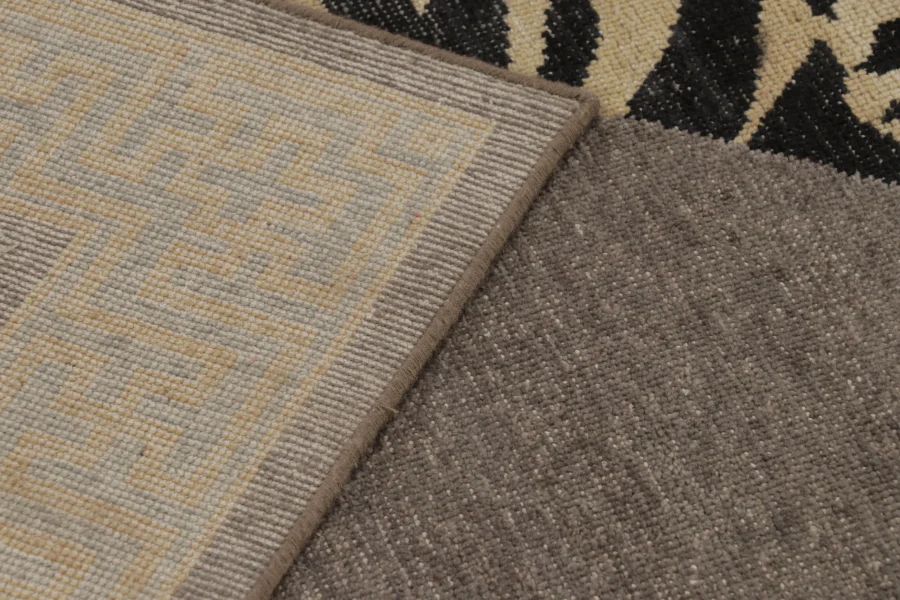 Modern Distressed Tiger Rug