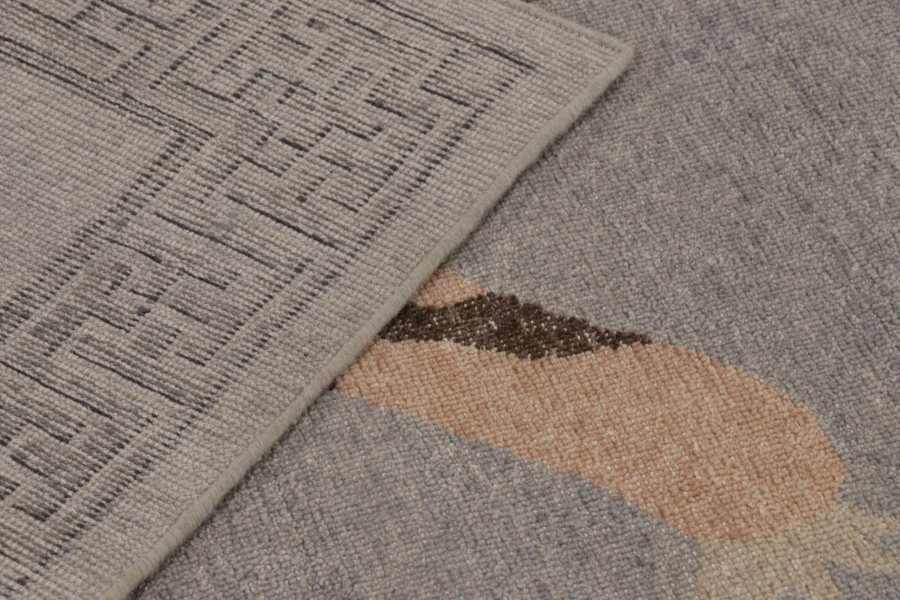 Modern Distressed Tiger Rug