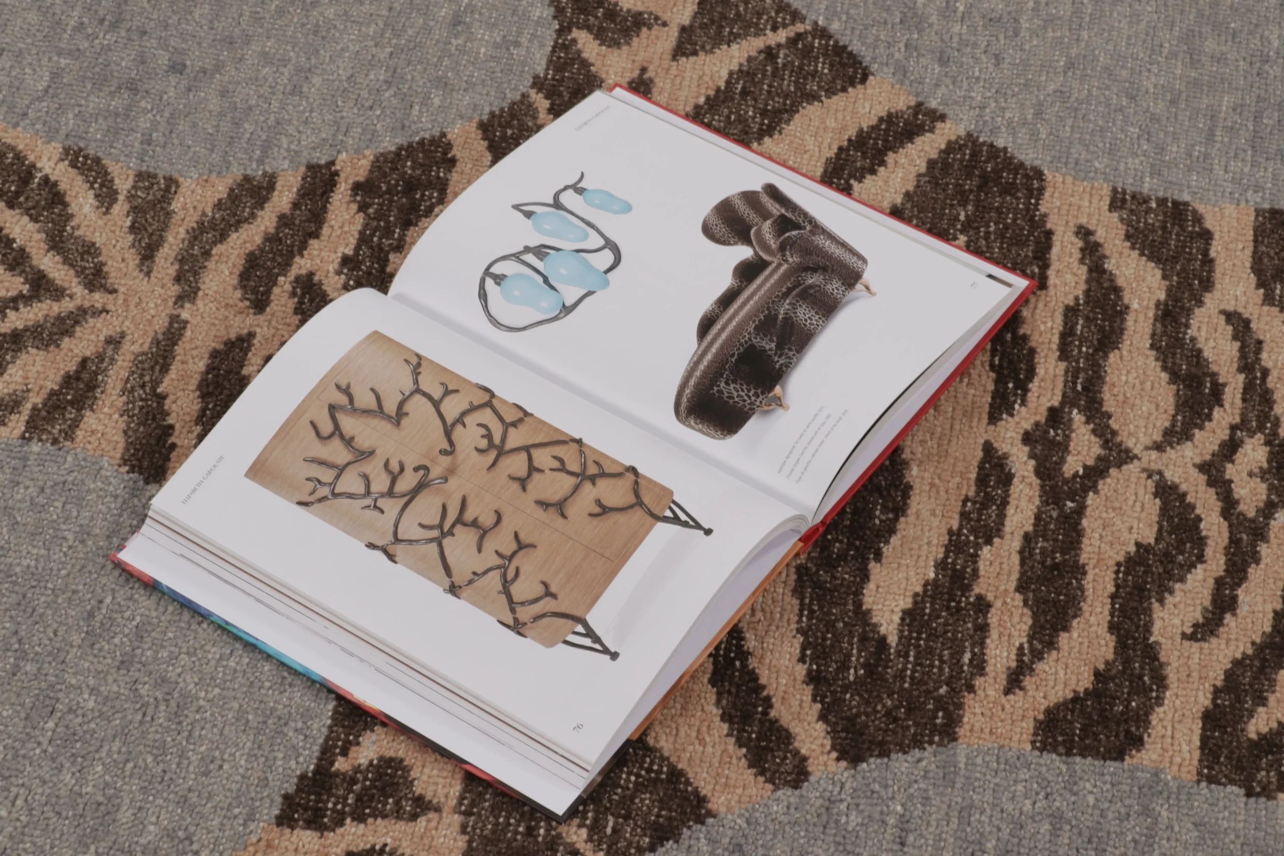 Modern Distressed Tiger Rug