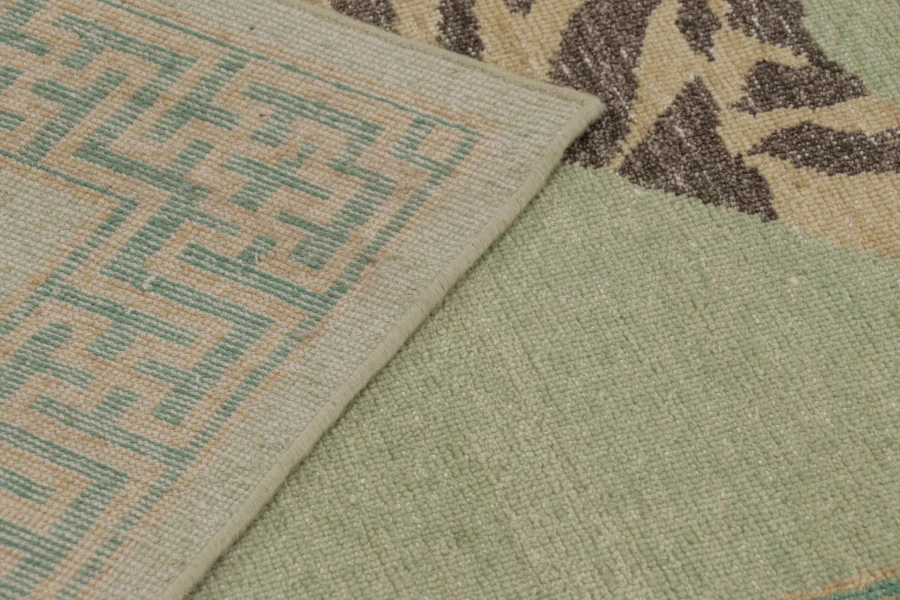 Modern Distressed Tiger Rug