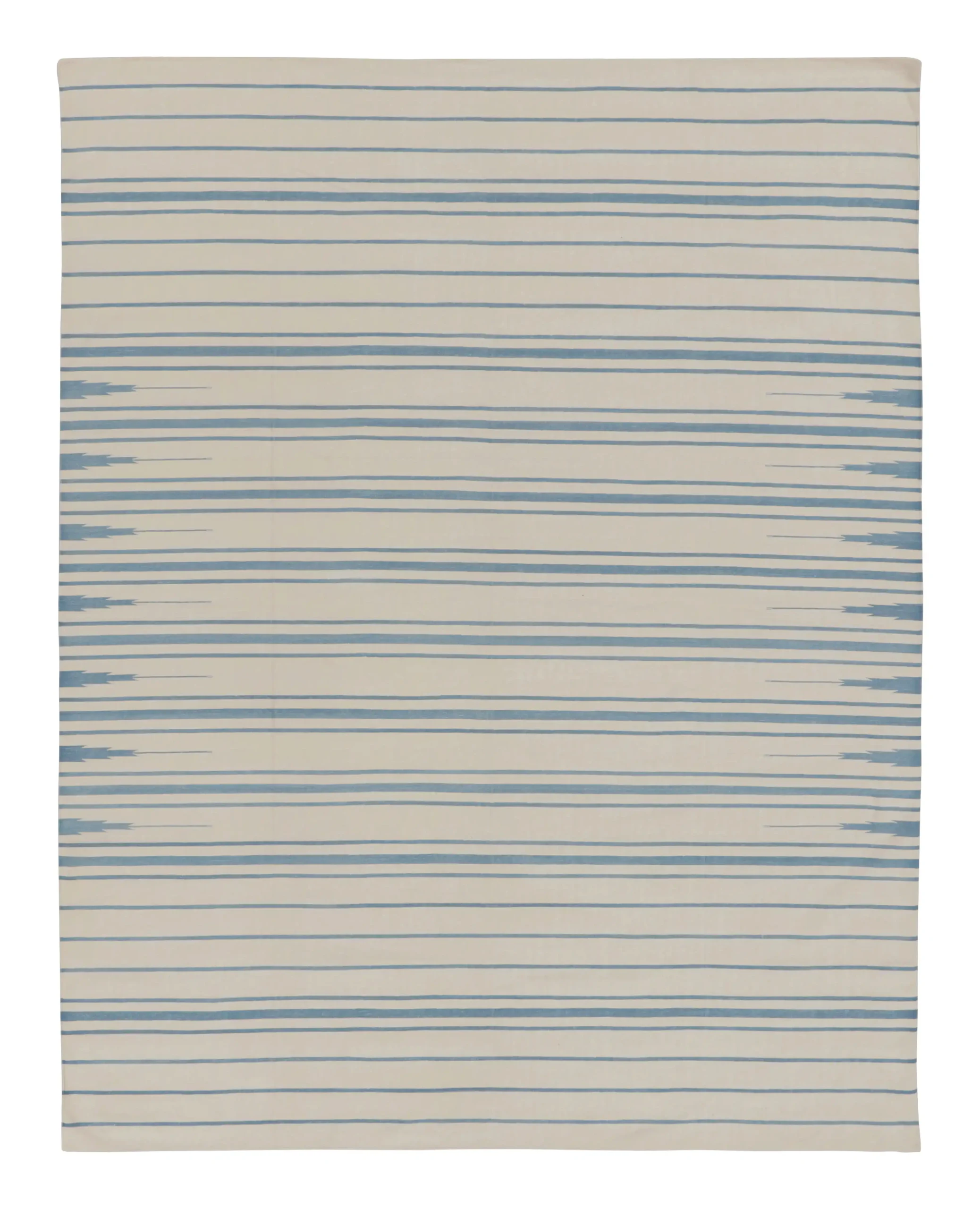Contemporary Striped Dhurrie Flatweave Rug