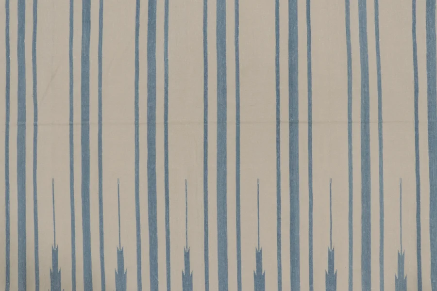 Contemporary Striped Dhurrie Flatweave Rug