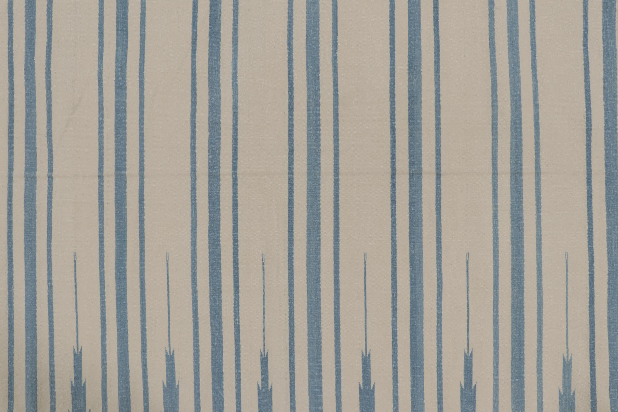 Contemporary Striped Dhurrie Flatweave Rug