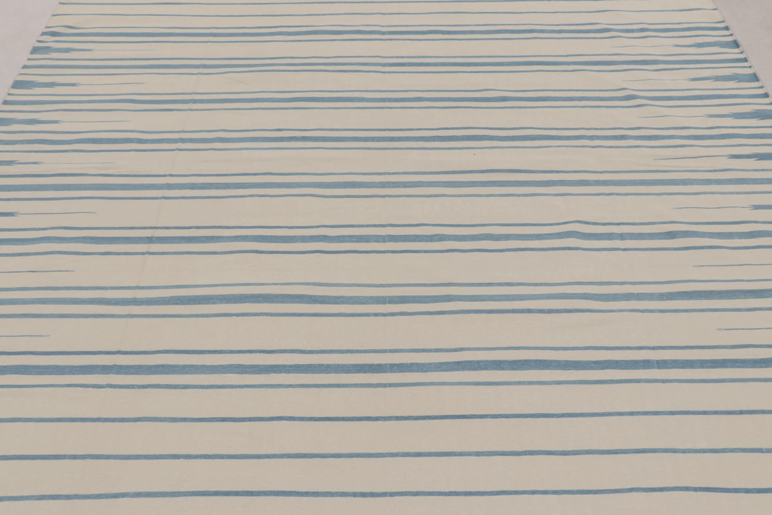 Contemporary Striped Dhurrie Flatweave Rug