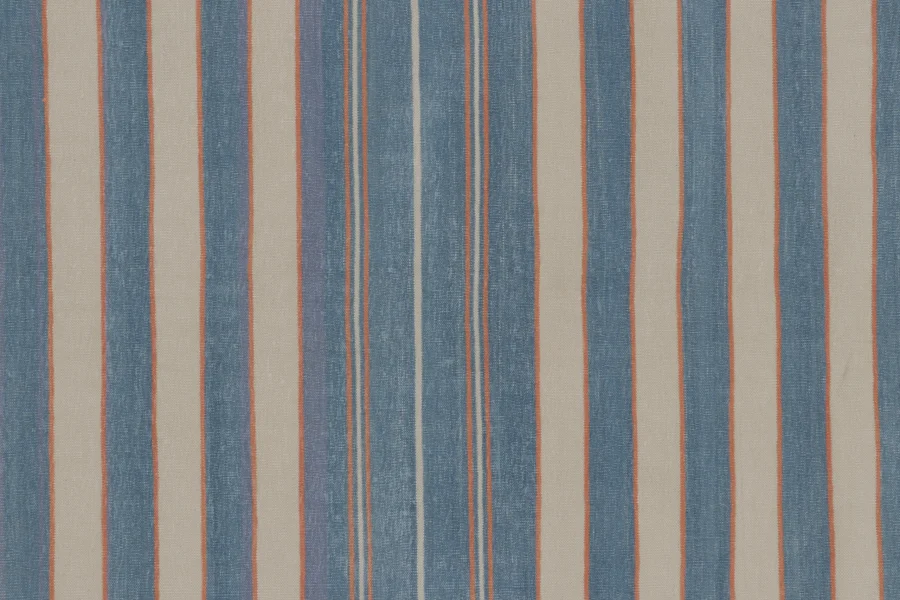 Contemporary Striped Dhurrie Flatweave Rug