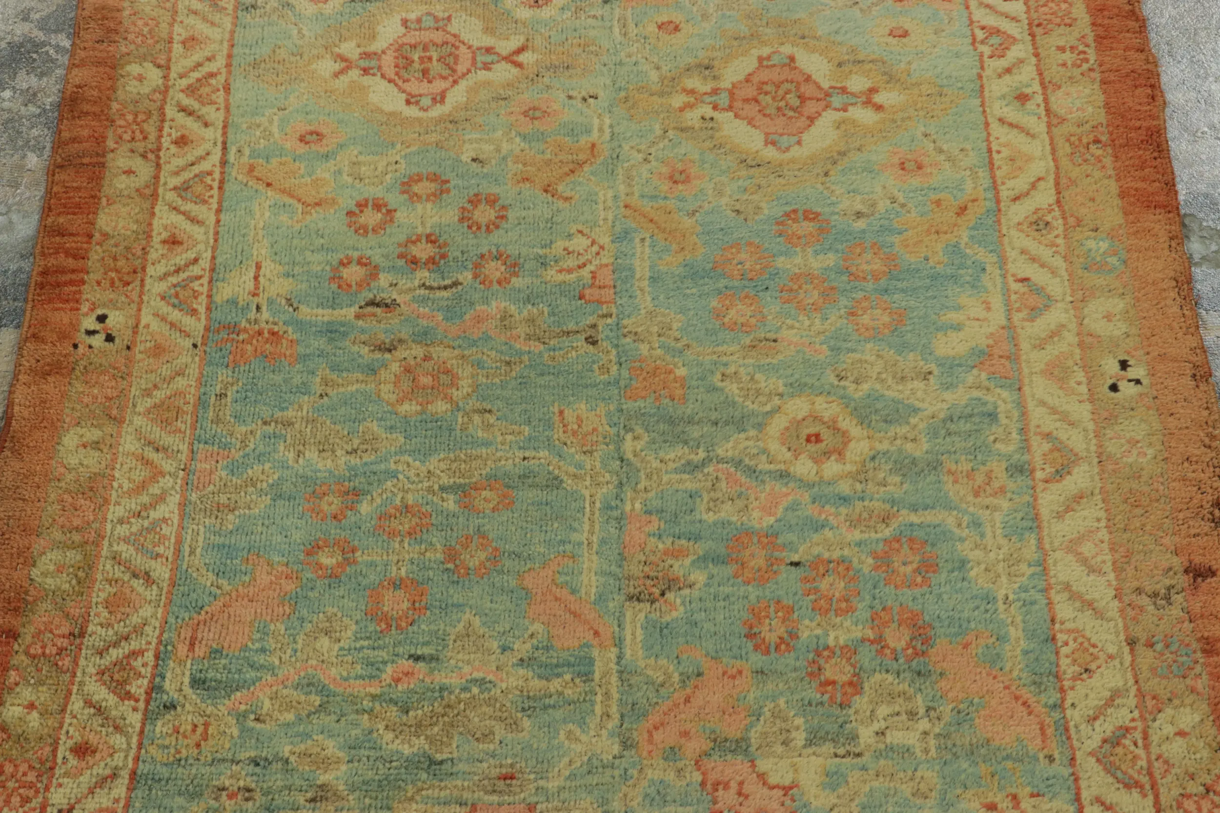 Antique Sized Sultanabad Runner Rug