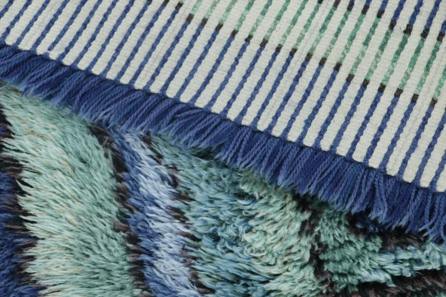 Vintage Swedish Rya Rug
