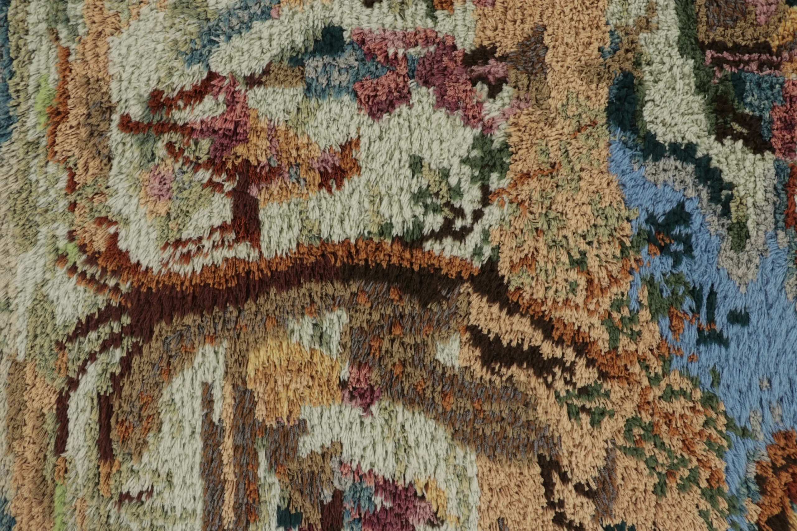Vintage Swedish Rya Rug