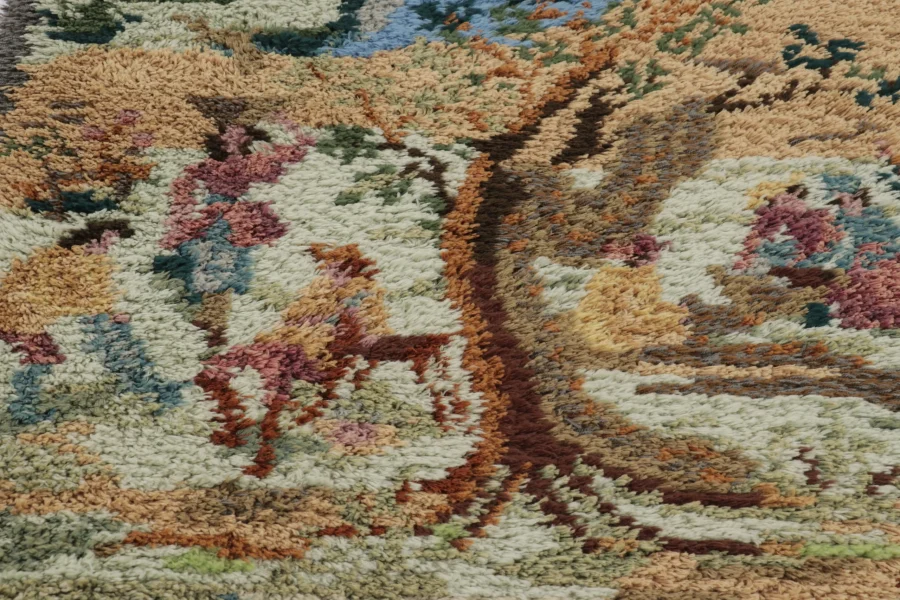 Vintage Swedish Rya Rug
