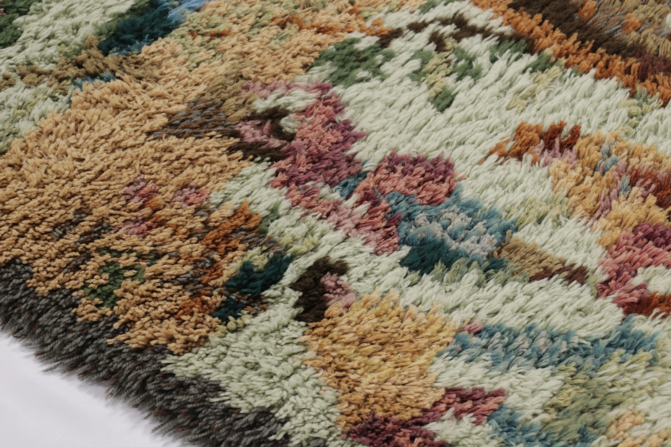 Vintage Swedish Rya Rug