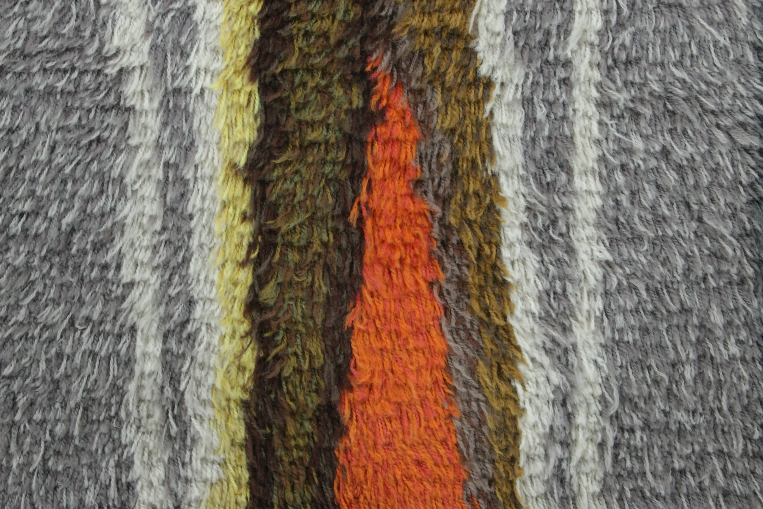 Vintage Swedish Rya Rug